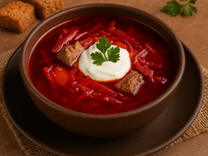 Борщ з куркою